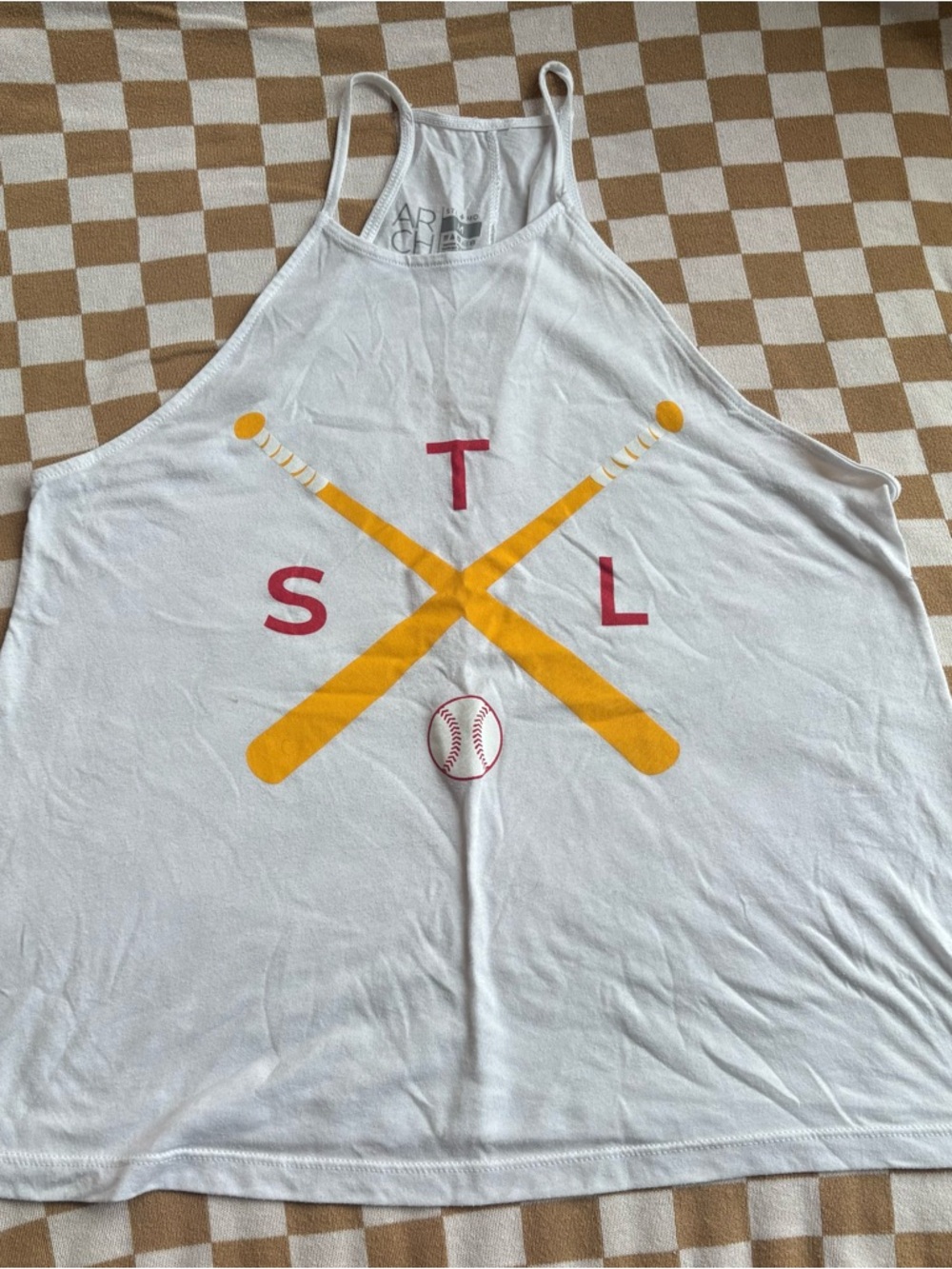 Arch Apparel High-Neck STL Cardinals Tank Top